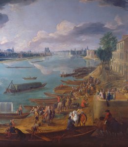 Vue de Paris depuis le Quai de la Rapée (détail) - Pierre Denis Martin